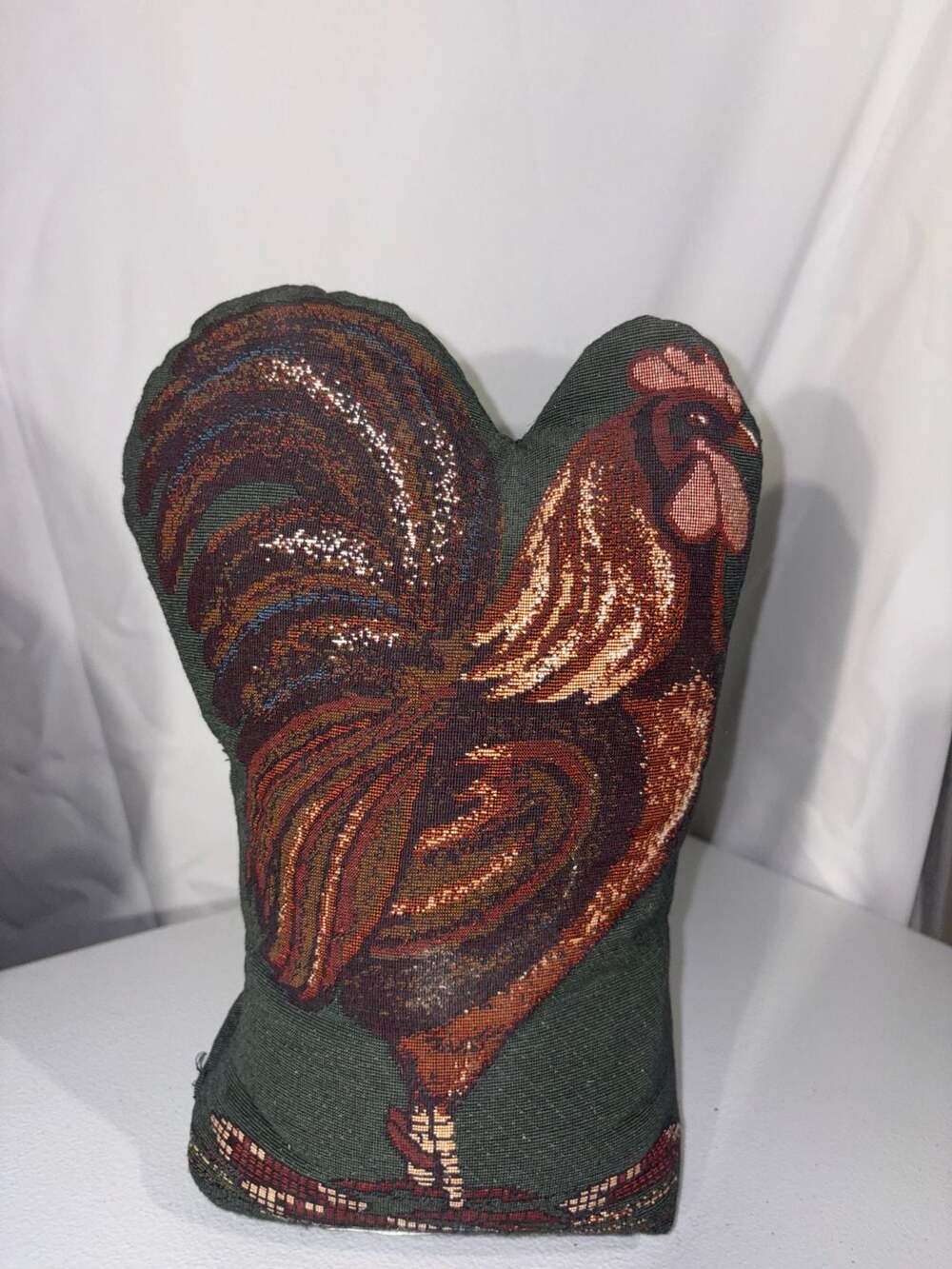 Unique Farm Animals Large Rooster Embroidered Sew On Applique Patch (Style A) :